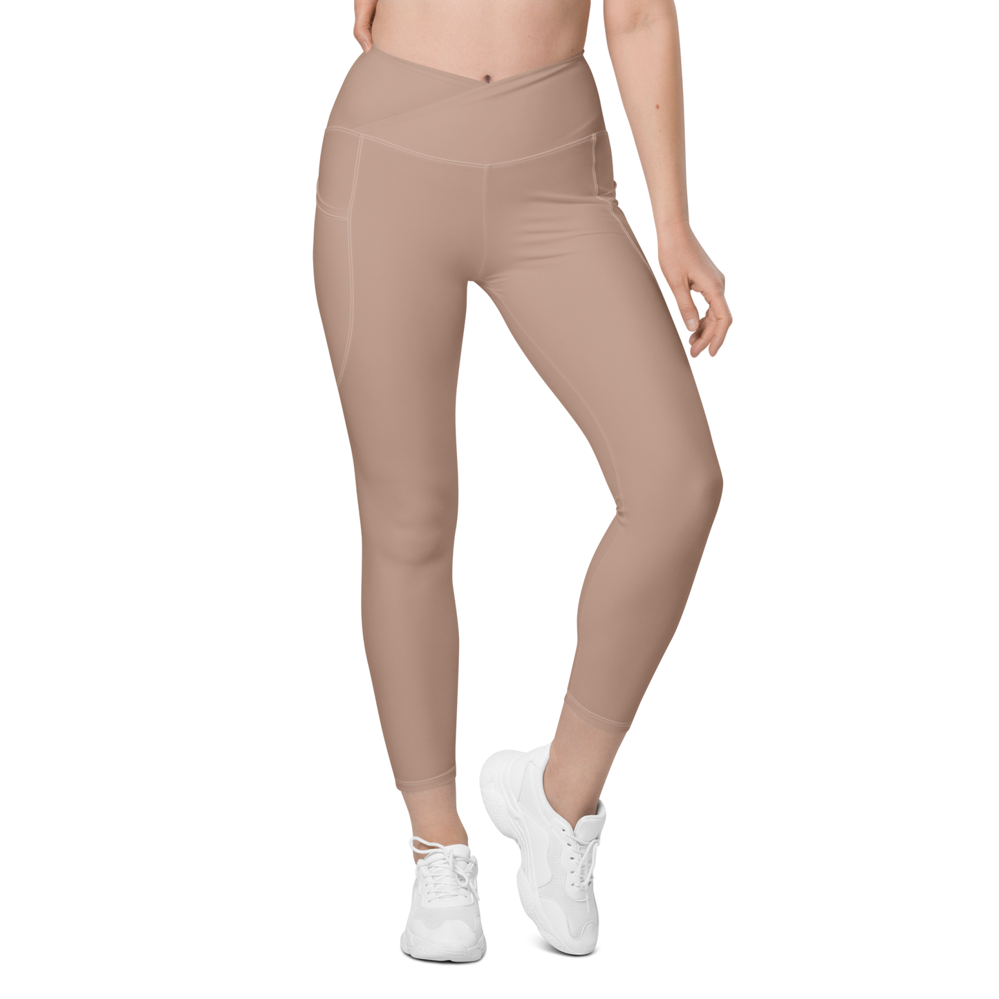 Macchiato Crossover Tights with pockets