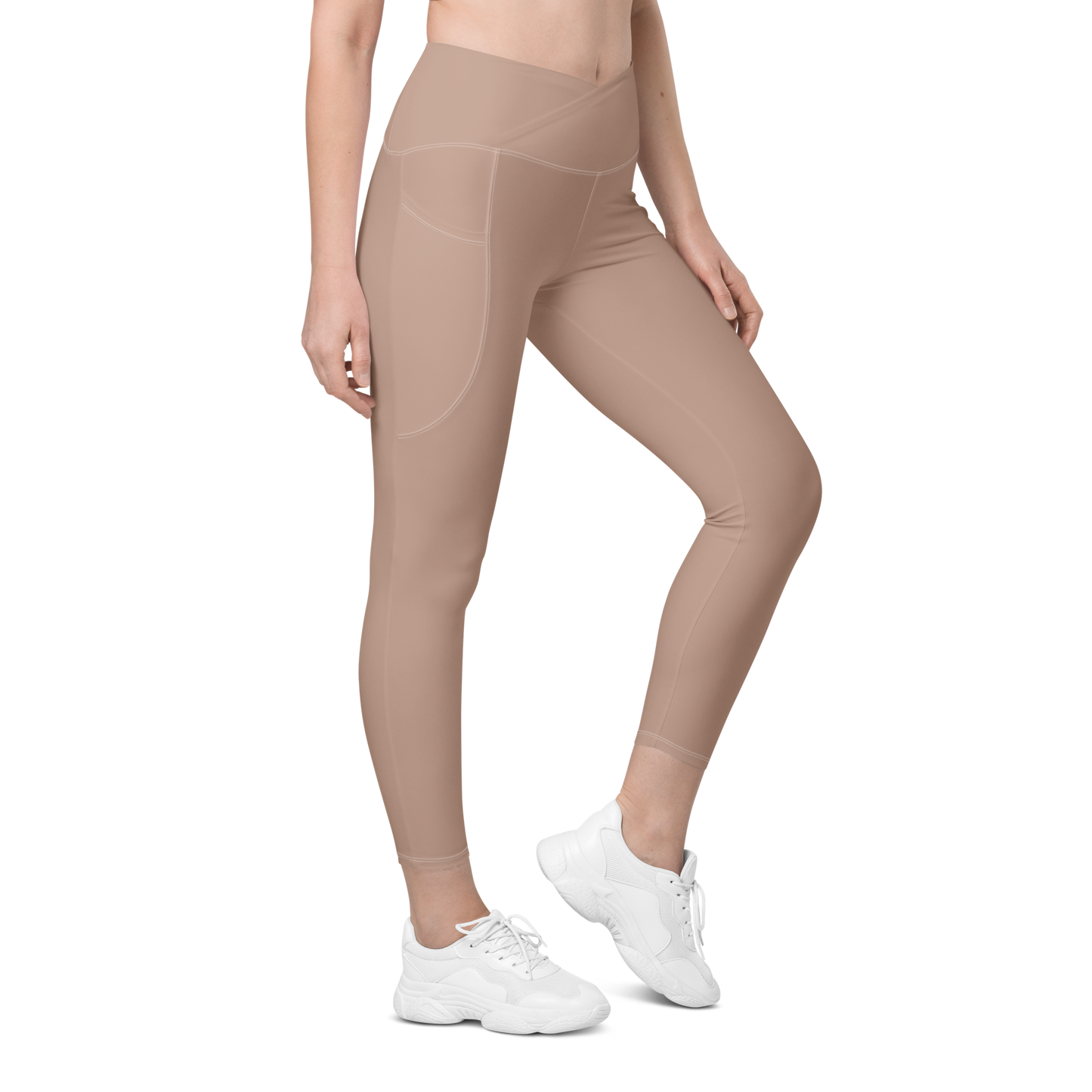 Macchiato Crossover Tights with pockets