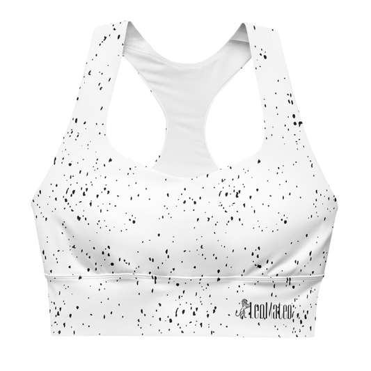 White Galaxy Sports Bra